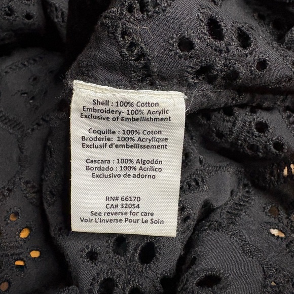 GUC Hemant & Nandita- Black Off-Shoulder Embroidered Women's Top. Size M - Picture 6 of 9